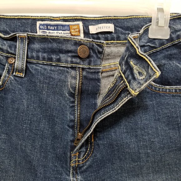Old Navy jeans 4 Bootcut Just Below Waist lightly distressed denim VINTAGE - Picture 10 of 16